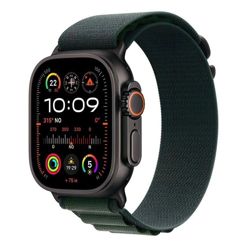 Apple Watch Ultra 2da Gen Negro Correa Verde image number null