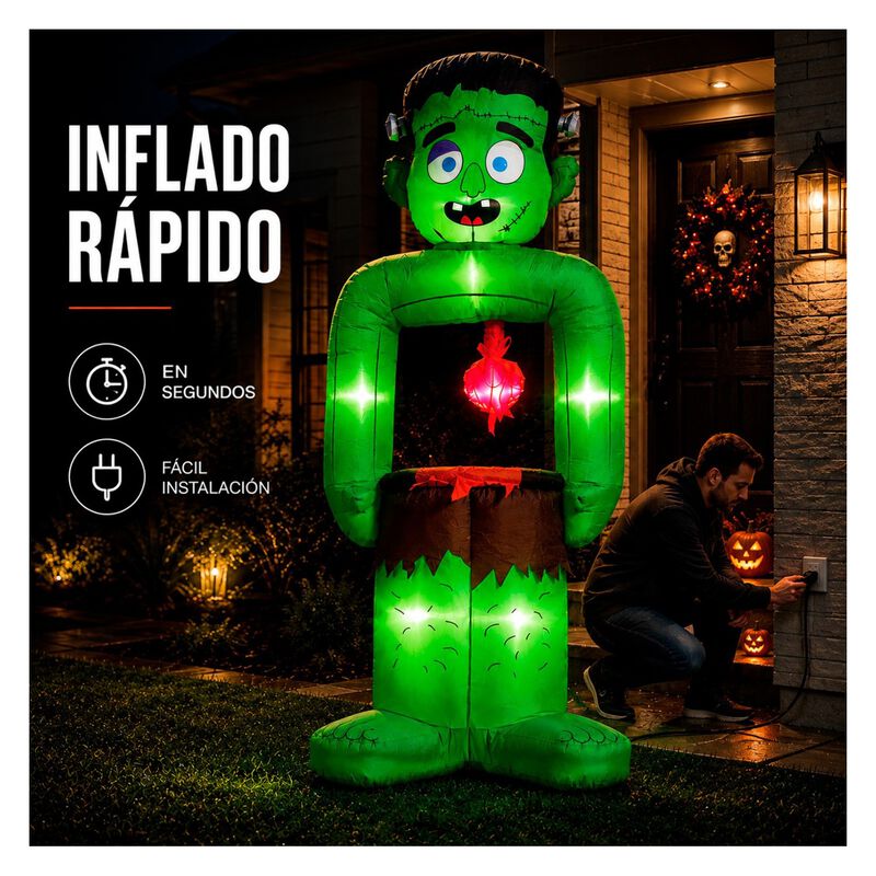 Inflable Halloween Frankenstein 1.8m Jardin Ext... image number null