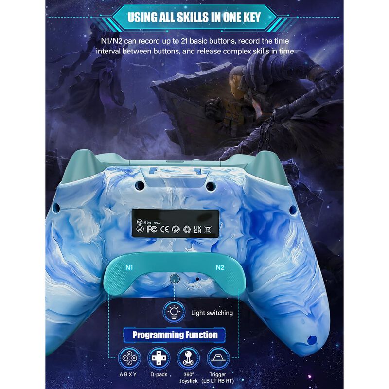 Controlador Inal&aacute;mbrico Zrzlmvp para Switch con... image number null