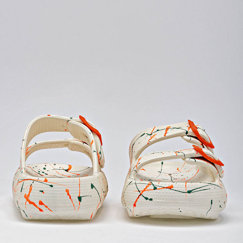 Evalight Sandalia para mujer beige verde naranj... image number null