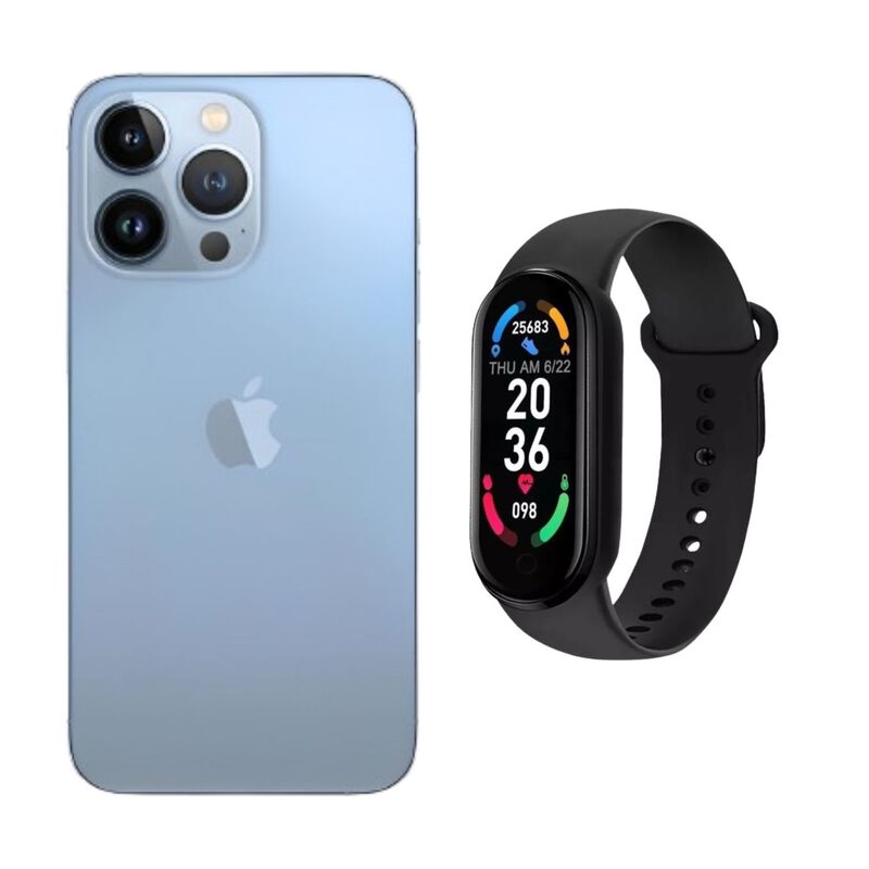 iPhone 13 Pro 128GB Azul Reacondicionado + Bras... image number null