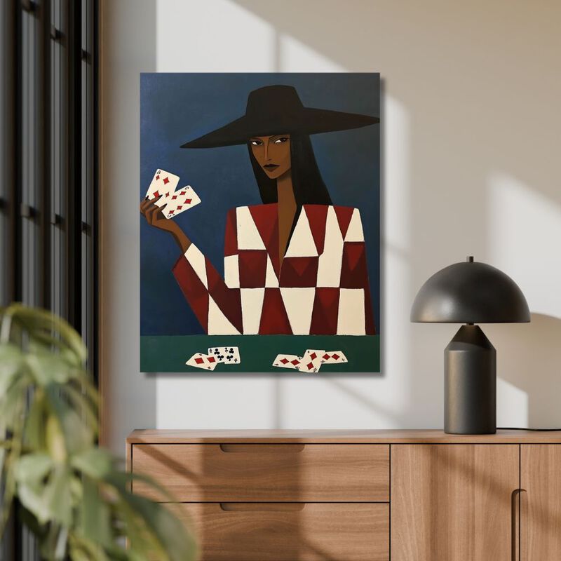 Cuadro Decorativo Impreso 90x122cm Poker image number null