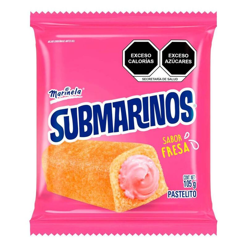 Submarinos Fresa 3p Marinela 105gr image number null
