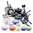 Kit Bater&iacute;atramontina 18 Pzs Azul + 2 Set De Contenedores Tramontina 8 Y 10 Pzs
