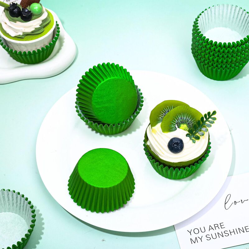 Capas para Cupcakes Whaline 300 Piezas Verde 2x... image number null