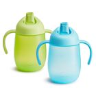 Trainer Sippy Cup Munchkin Simple Clean Para M&aacute;s De 6 Meses, 200 Ml, Azul Y Verde