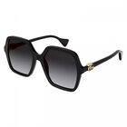 Lentes De Sol Dama Gucci Gg10722S-001 Color Negro Authenticity Certificate Made In Italy