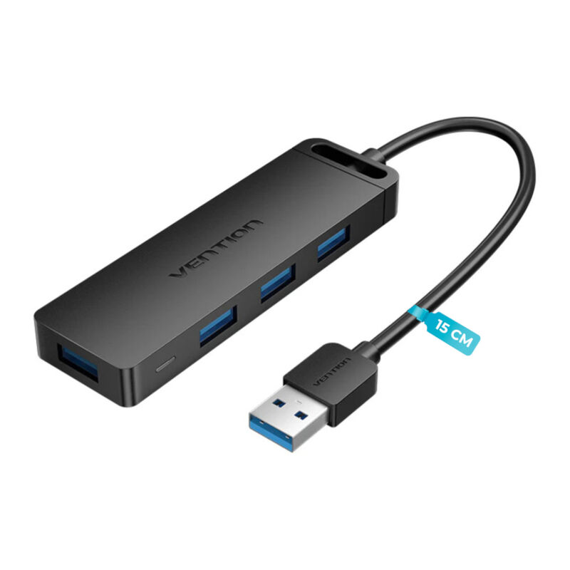 Adaptador USB 3.0 Hub 4 en 1 VENTION 50 cm Supe... image number null