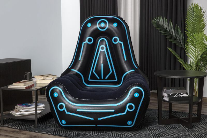 Sill&oacute;n Inflable Individual con Bolsillo Lateral... image number null