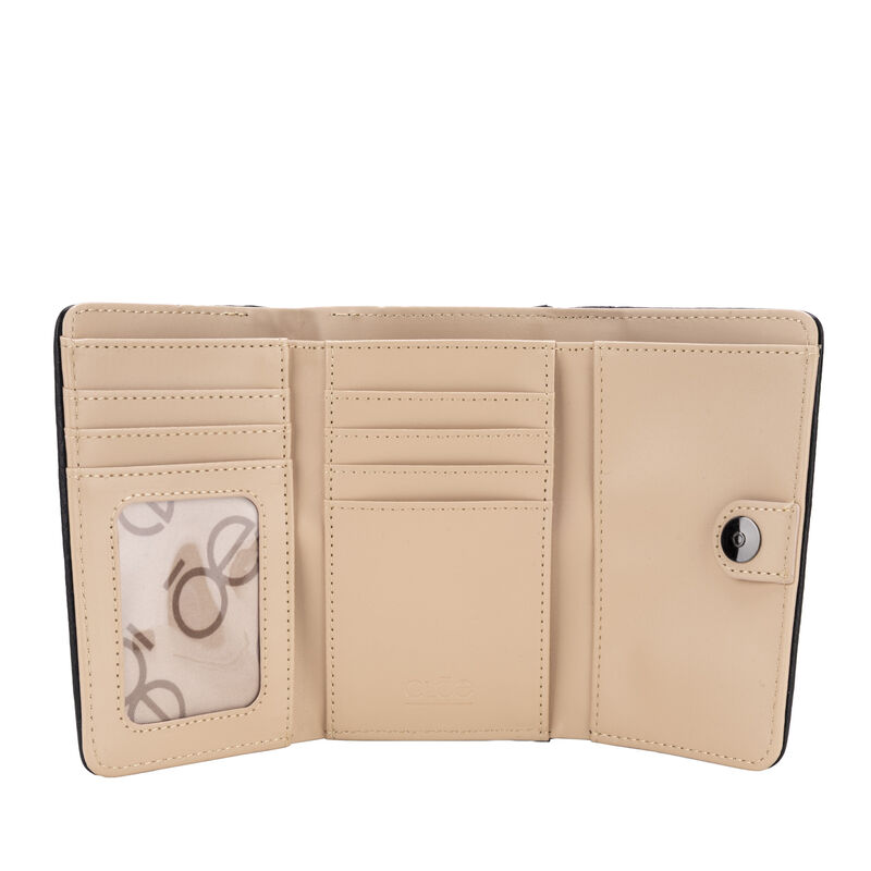 Cartera Hibrida Mediana Con Herraje Color Negro image number null