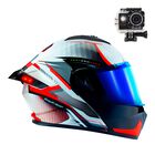 Casco Dot Axs Sf501 Blanco L + Cámara Action Axs