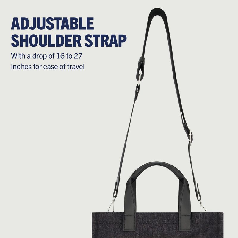 Bolso True Religion De Mezclilla Negro Mediano ... image number null