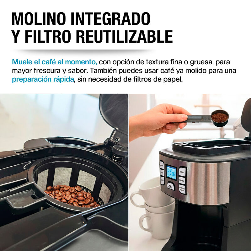 Cafetera con Molino Integrado Autom&aacute;tica Progra... image number null