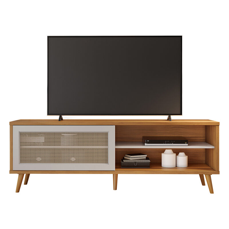 Mueble Para Tv Rack 60 Pulgad Bancada Puerta Co... image number null