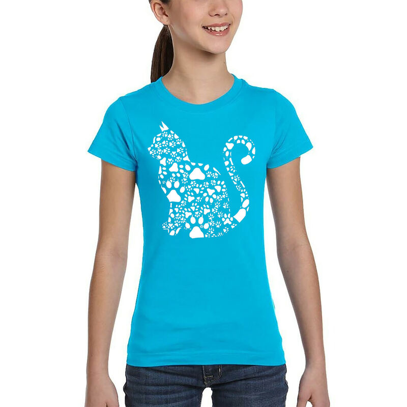 Camiseta Word Art Para Ni&ntilde;a - Garras de Gato - ... image number null