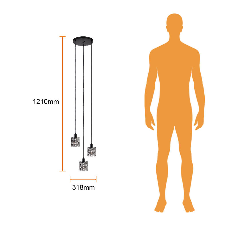 Colgante de Cristal 1.71 m de Altura, Potencia ... image number null