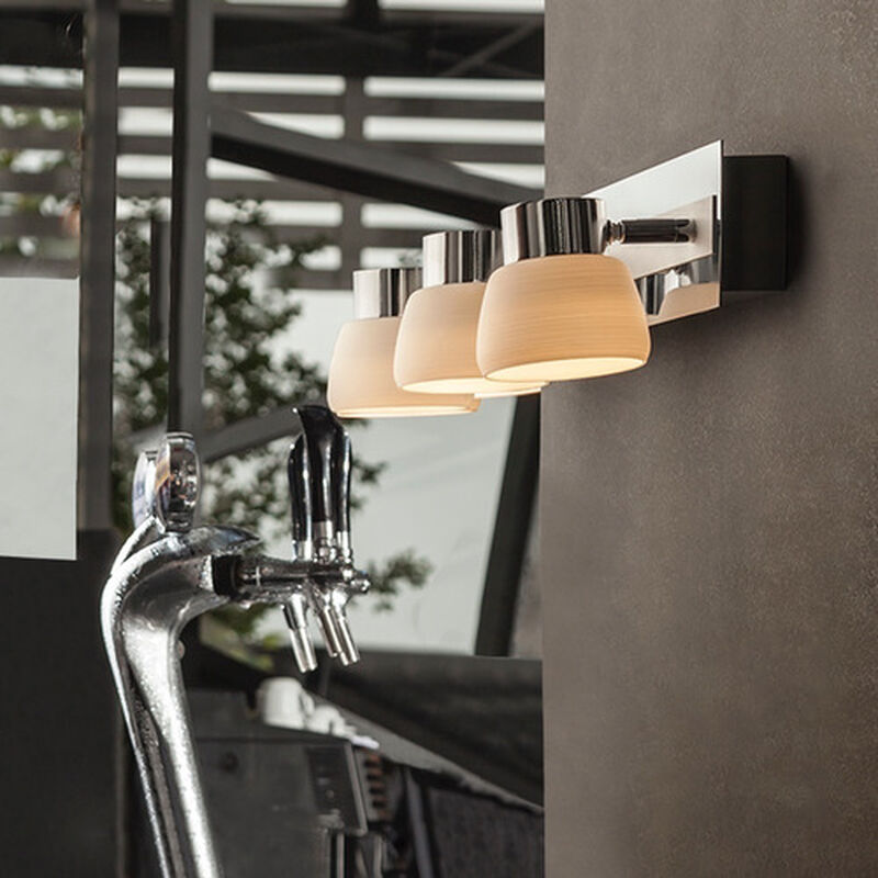 Lampara  Sobreponer Muro Cromado 15w Luz Suave ... image number null