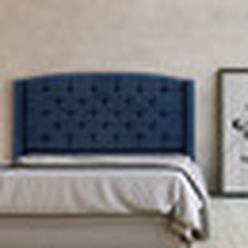 Cabecera King Size Dicasa Sitka Azul Marino image number null