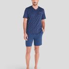 Pijama Corto con Anclas Marino