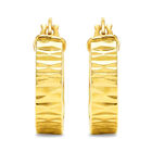 Arracadas 2begold Amarillo Diamantado (925+1/10 14k) (11mm Aprox)