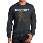 Sudadera De Cuello Redondo Word Art Para Hombre - Bigfoot - Gris
