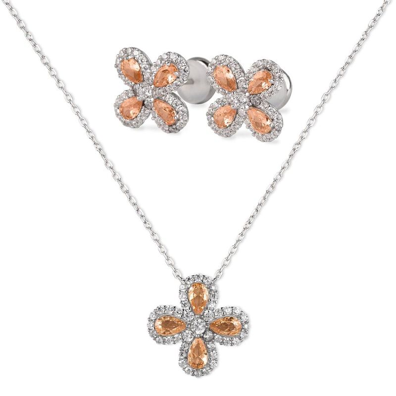 Set de Joyer&iacute;a Aina LuckyLy Plata .925 con Zirc... image number null