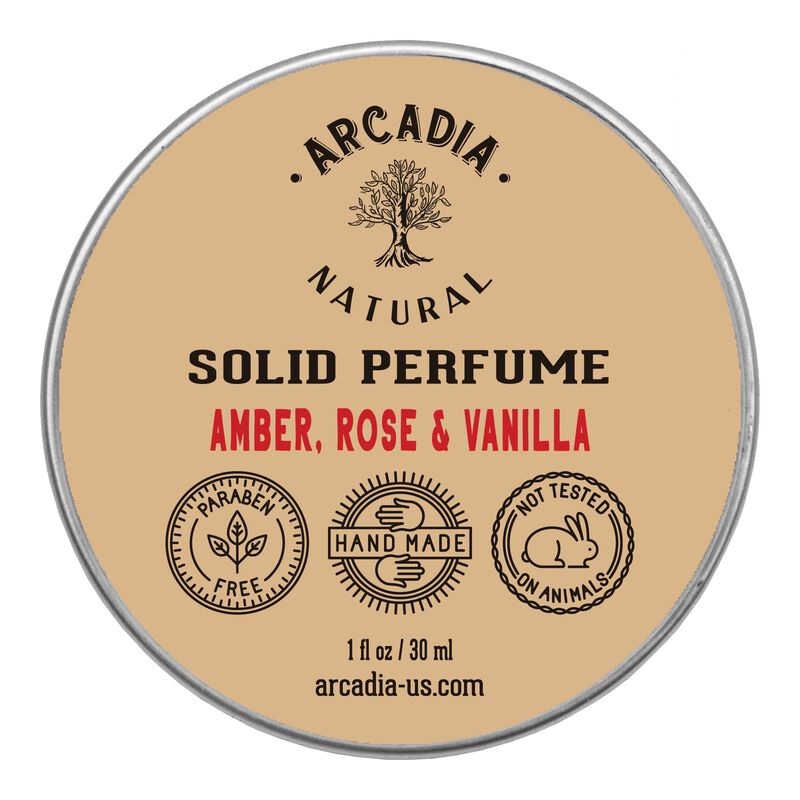 Perfume S&oacute;lido Arcadia Natural 30 ml &Aacute;mbar Rosa... image number null
