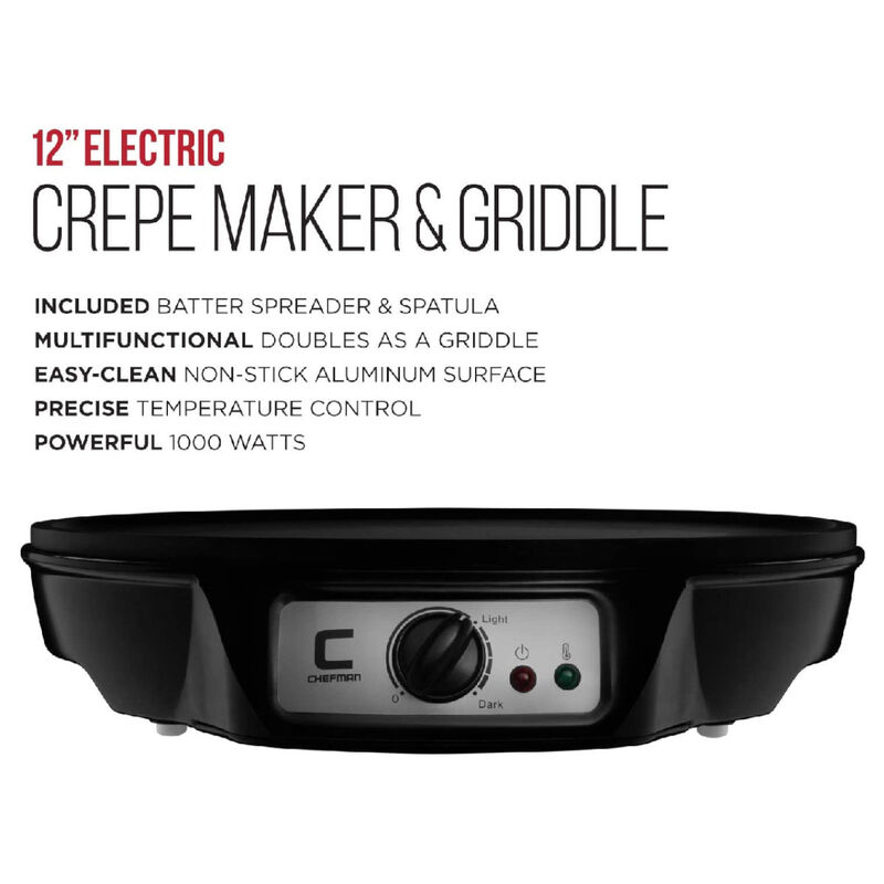 Crepera 12" Chefman Antiadherente 6 Configuraci... image number null