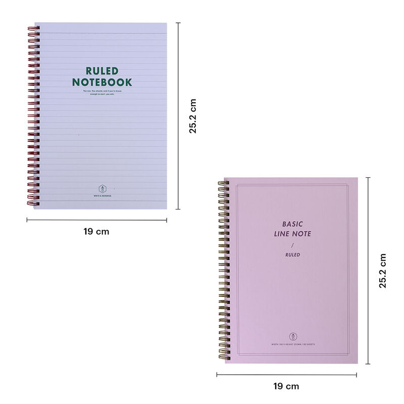 Cuaderno raya Spring Note 2 Pack pasta gruesa -... image number null