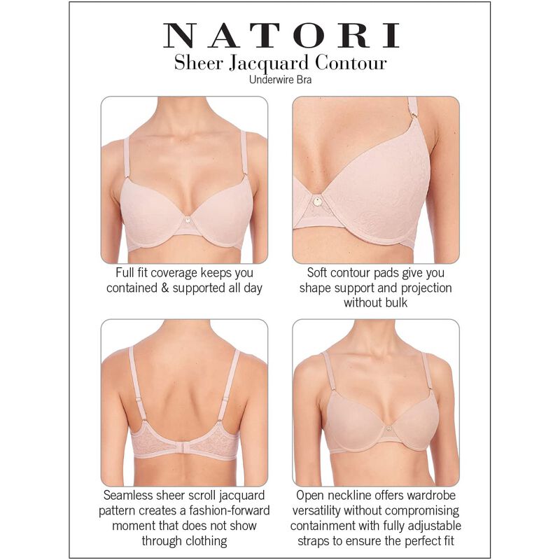 Sujetador Natori Jacquard Contour 34B Caf&eacute; image number null
