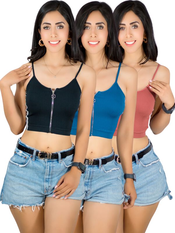 Set 3 Tops Mujer Deportivo O Casual Blusa Top-1... image number null