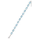 Pulsera De Plata 925 Con Zirconias Azules (17 + 3Cm Aprox)