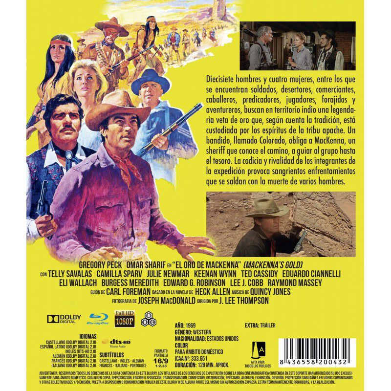 El Oro De Mackenna [blu-ray] (1969) image number null