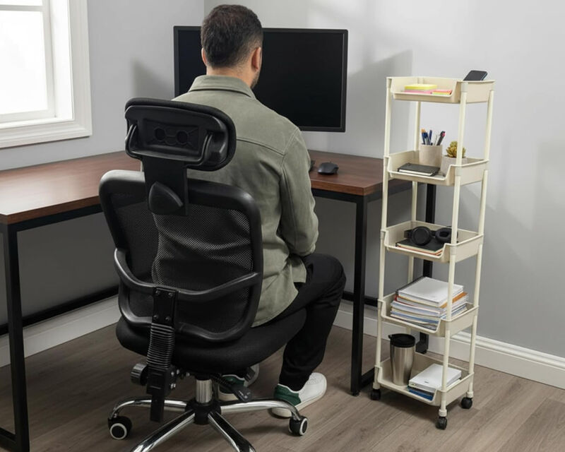 Carrito Organizador de Pl&aacute;stico con 5 Estantes ... image number null