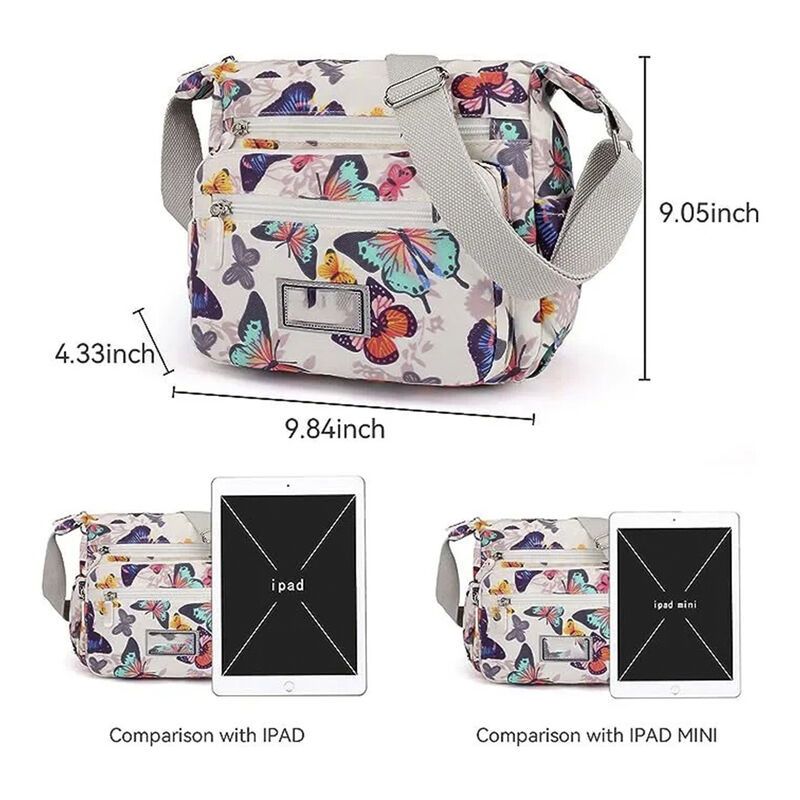 Bolsa Bandolera Cruzada Impermeable Multi Bolsi... image number null