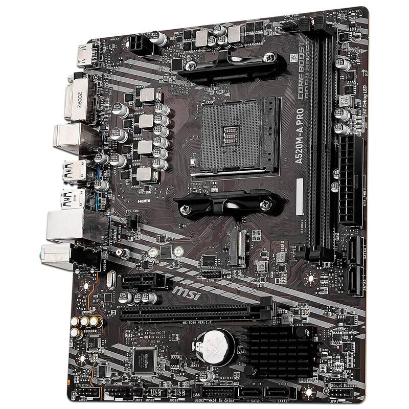 T. Madre MSI A520M-A PRO, AM4, DDR4, Micro-ATX image number null