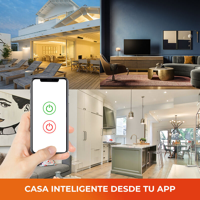 Apagador Inteligente Wi-Fi, 2 Botones Táctiles,... image number null