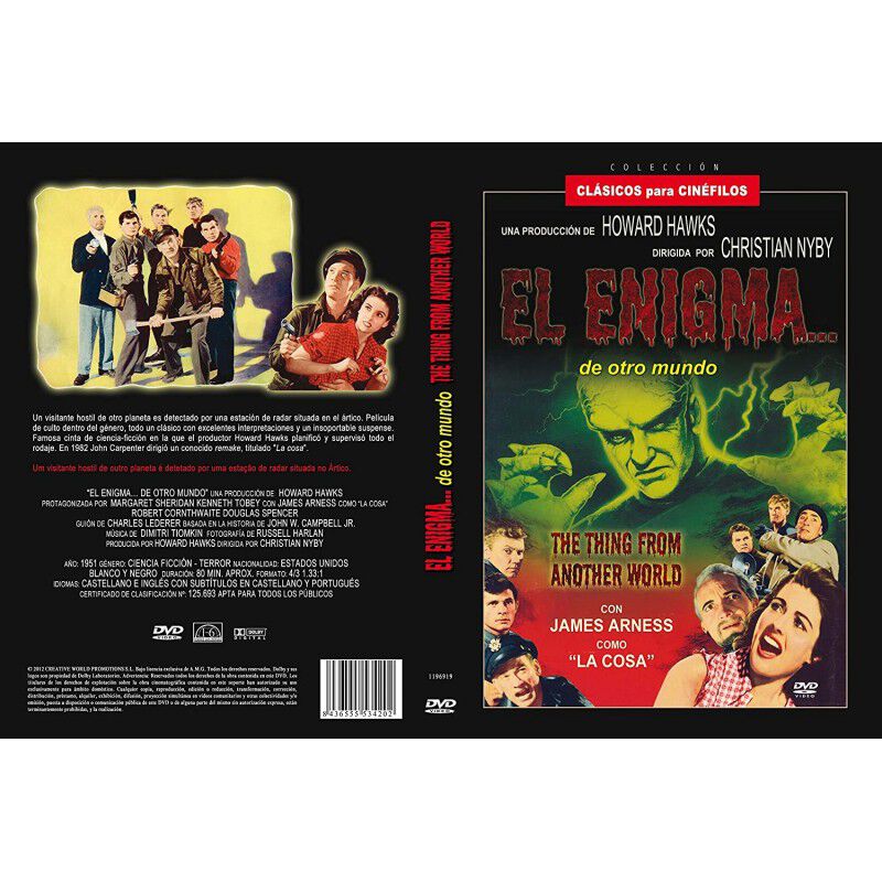 El Enigma De Otro Mundo Dvdr 1951 The Thing Fro... image number null