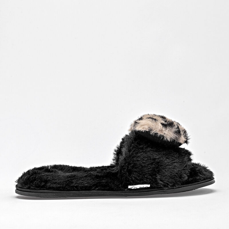 Arra pantufla para mujer negro beige cod 140207... image number null