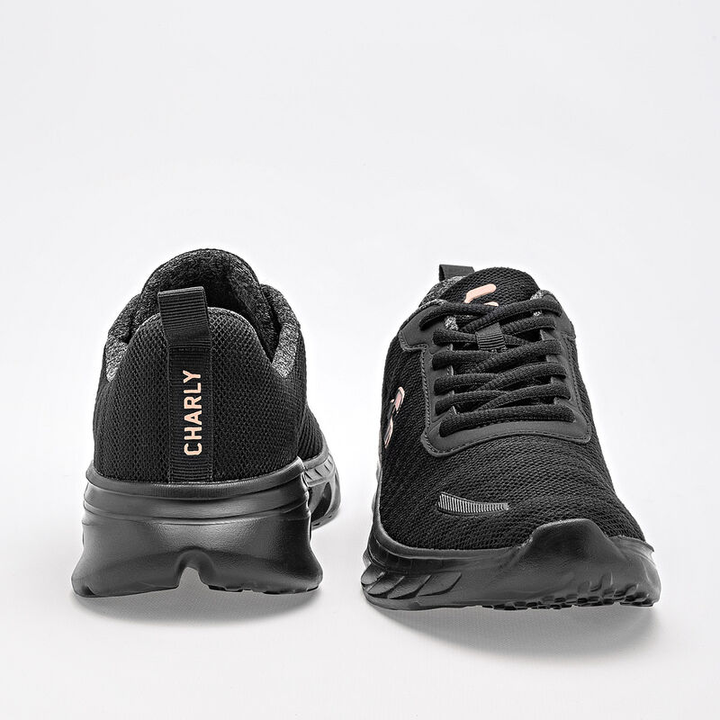 Charly Tenis deportivo para mujer negro, runnin... image number null