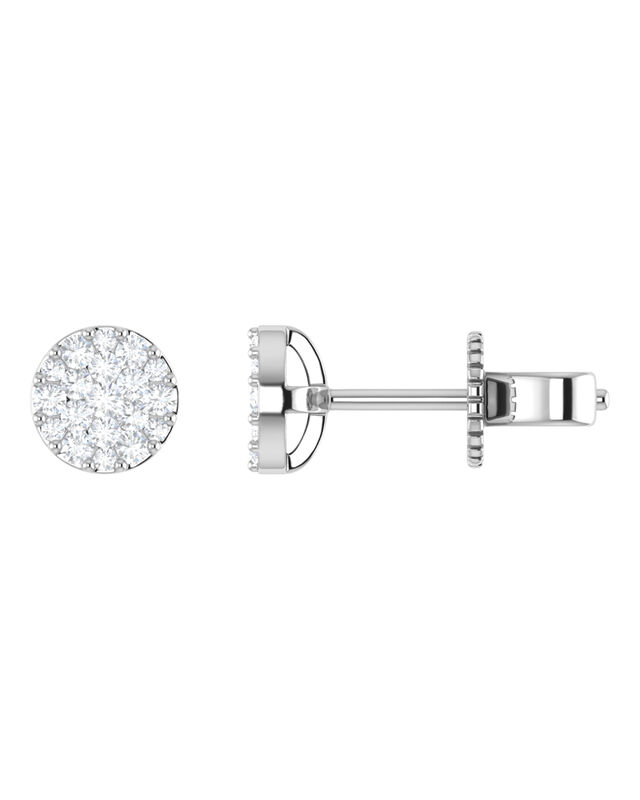 Broqueles Oro Blanco 14k 24pts Diamante Suraj-2... image number null