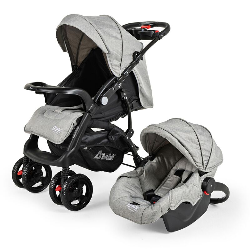 Carriola D'Bebé Travel System Elite Gris (END) image number null