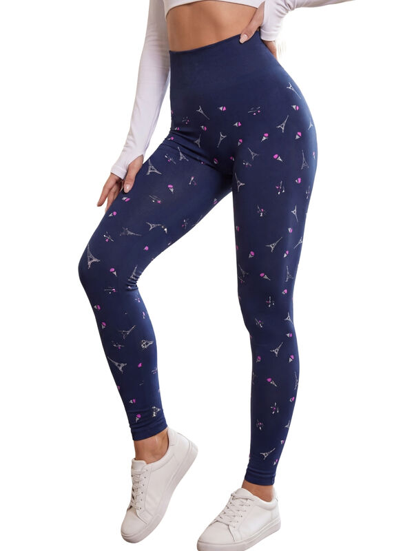 Leggings Stretch De Cintura Alta Lic-0210 Marin... image number null