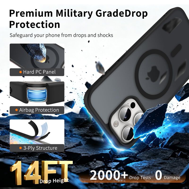 Funda Magn&eacute;tica Zyzhogar para iPhone 14 Pro Neg... image number null