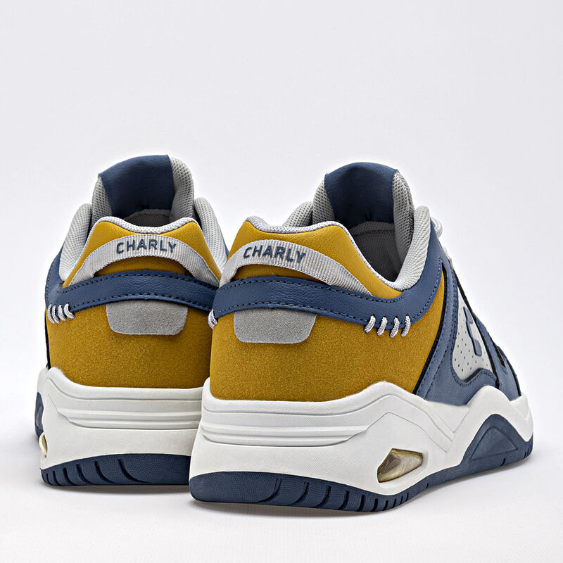Charly Tenis Urbanos Para Ni&ntilde;o Marino Gris Amar... image number null