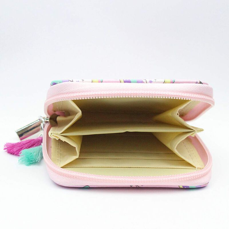 Billetera Corta Mayebridge Unicornio Rosa Y Ado... image number null