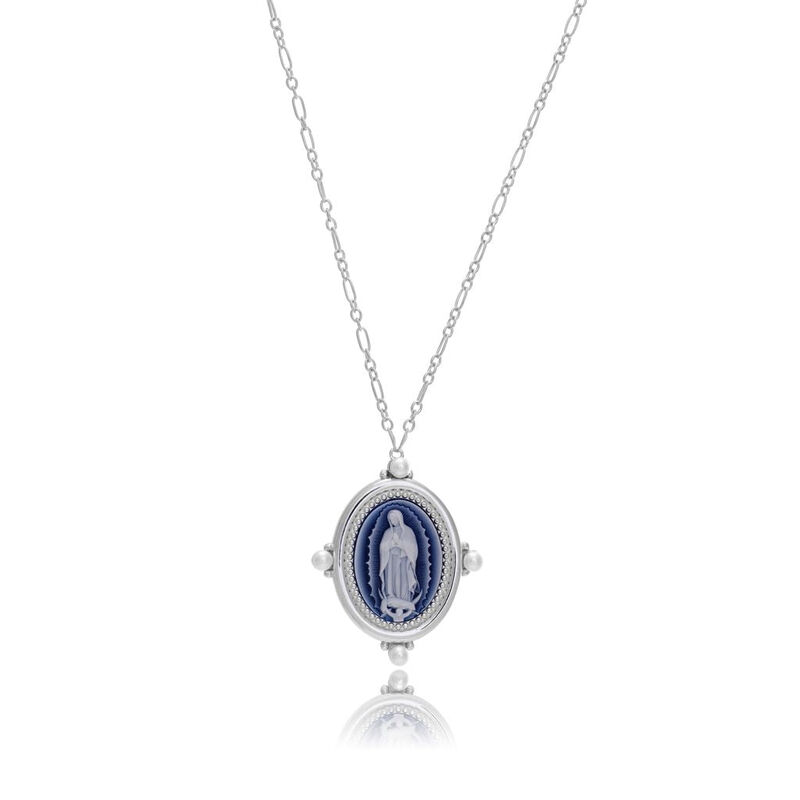 Medalla Virgen de Guadalupe Madre Perla con Mar... image number null