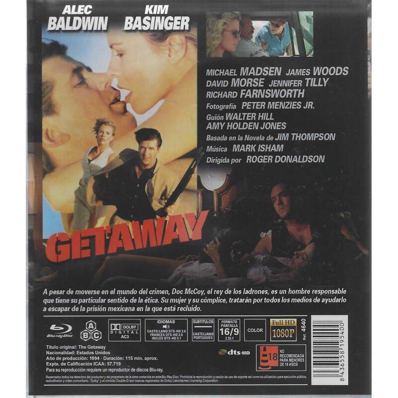 La Huida (the Getaway) [blu-ray] (1994) image number null
