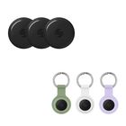 3 Tags rastreadores Bluetooth iOS* (Negro) + 3 cubiertas de silicón (verde, blanco, lila)