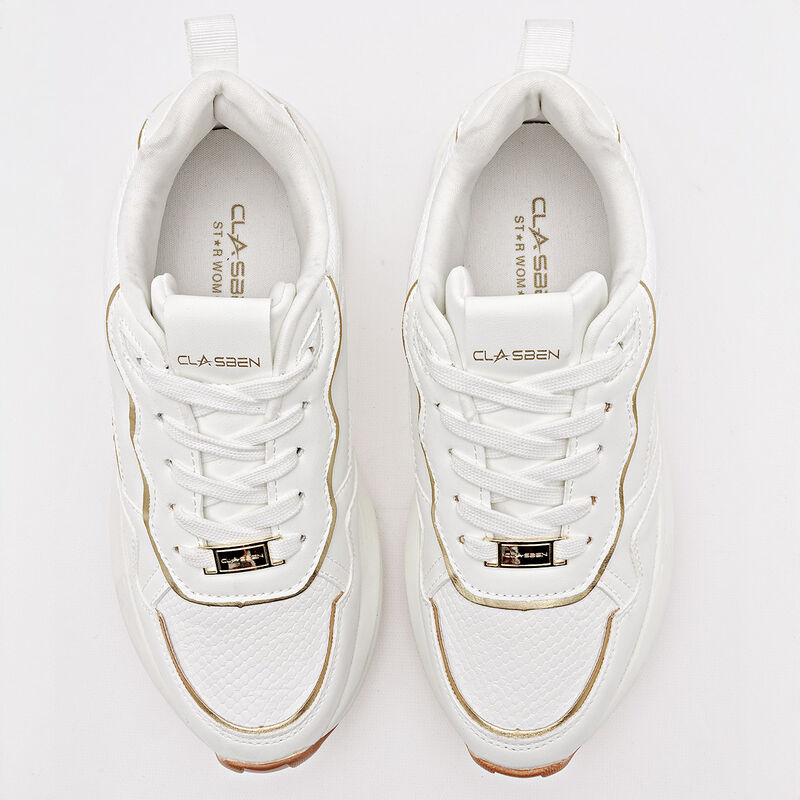 Clasben Tenis urbano para mujer blanco image number null